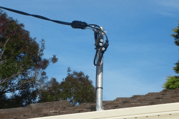 Overhead Electrical Service Sydney Power Line Installation Point of Attachment Bracket