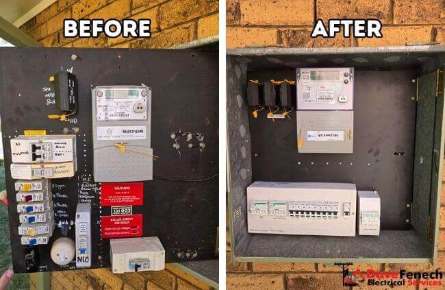 Switchboard Upgrade Sydney Before and After